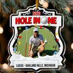 Hole In One, Best Swing Christmas Gift For Golf Lovers, Golf Players - Personalized Ornament 1