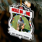 Hole In One, Best Swing Christmas Gift For Golf Lovers, Golf Players - Personalized Ornament 3