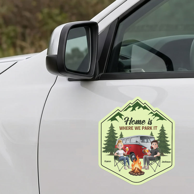 Home Is Where We Park It - Personalized Bumper Sticker 5