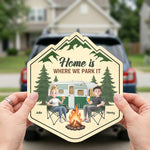 Home Is Where We Park It - Personalized Bumper Sticker 7