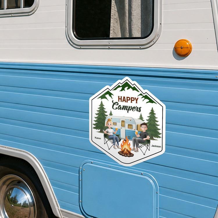 Home Is Where We Park It - Personalized Bumper Sticker 8