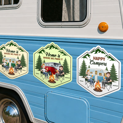 Home Is Where We Park It - Personalized Bumper Sticker