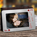 How Lucky Are We? King & Queen Gifts For Him, Husband, Boyfriend - Personalized Wallet Card 2