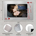 How Lucky Are We? King & Queen Gifts For Him, Husband, Boyfriend - Personalized Wallet Card 6