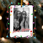 How Lucky Are We? Lucky Btches - Funny Friendship Christmas Gifts - Personalized Ornament 1