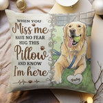 Hug This Pillow & Know I'm Here Custom Photo Watercolor Memorial Gifts - Personalized Pillow 2