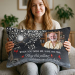 Hug This Pillow And Know I'm Here Memorial Gifts - Personalized Pillow Cover 5