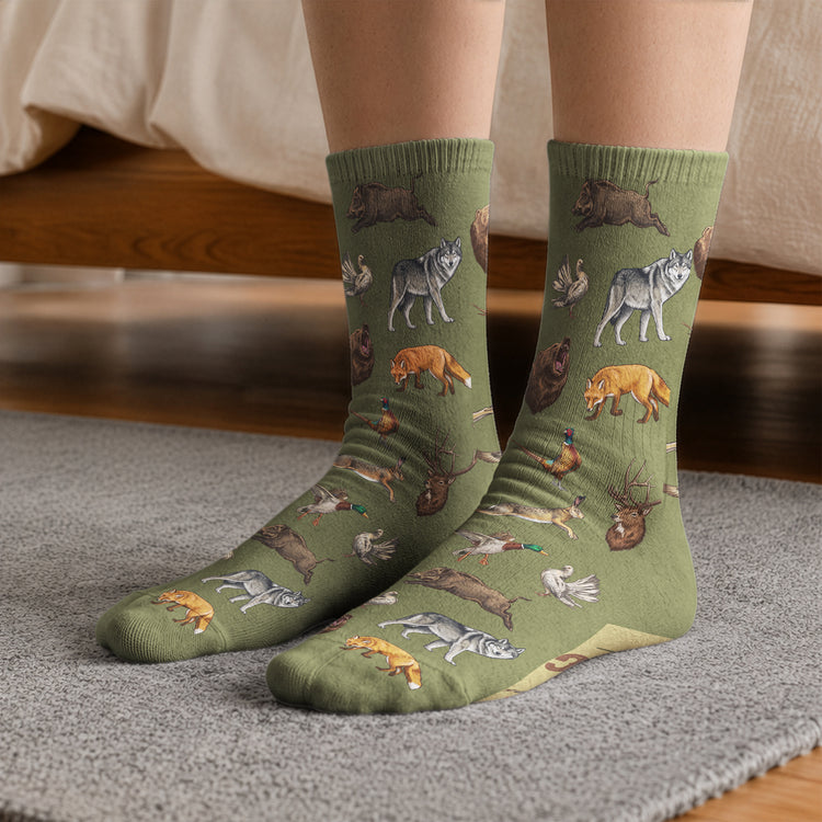 Hunting Socks Funny Gift For Dad Grandpa Husband - Personalized Socks 5