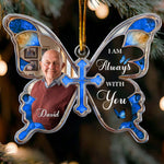 I Am Always With You Butterfly Shaped Memorial Christmas Gifts - Personalized Ornament 2