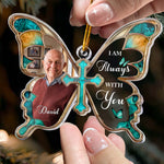I Am Always With You Butterfly Shaped Memorial Christmas Gifts - Personalized Ornament 6