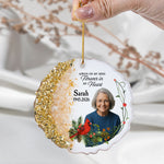 I Am Always With You Custom Photo - Personalized Resin Ornament 2