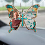 I Am Always With You Memorial Gifts Loss Of Loved Ones - Personalized Rear View Mirror Accessory 1