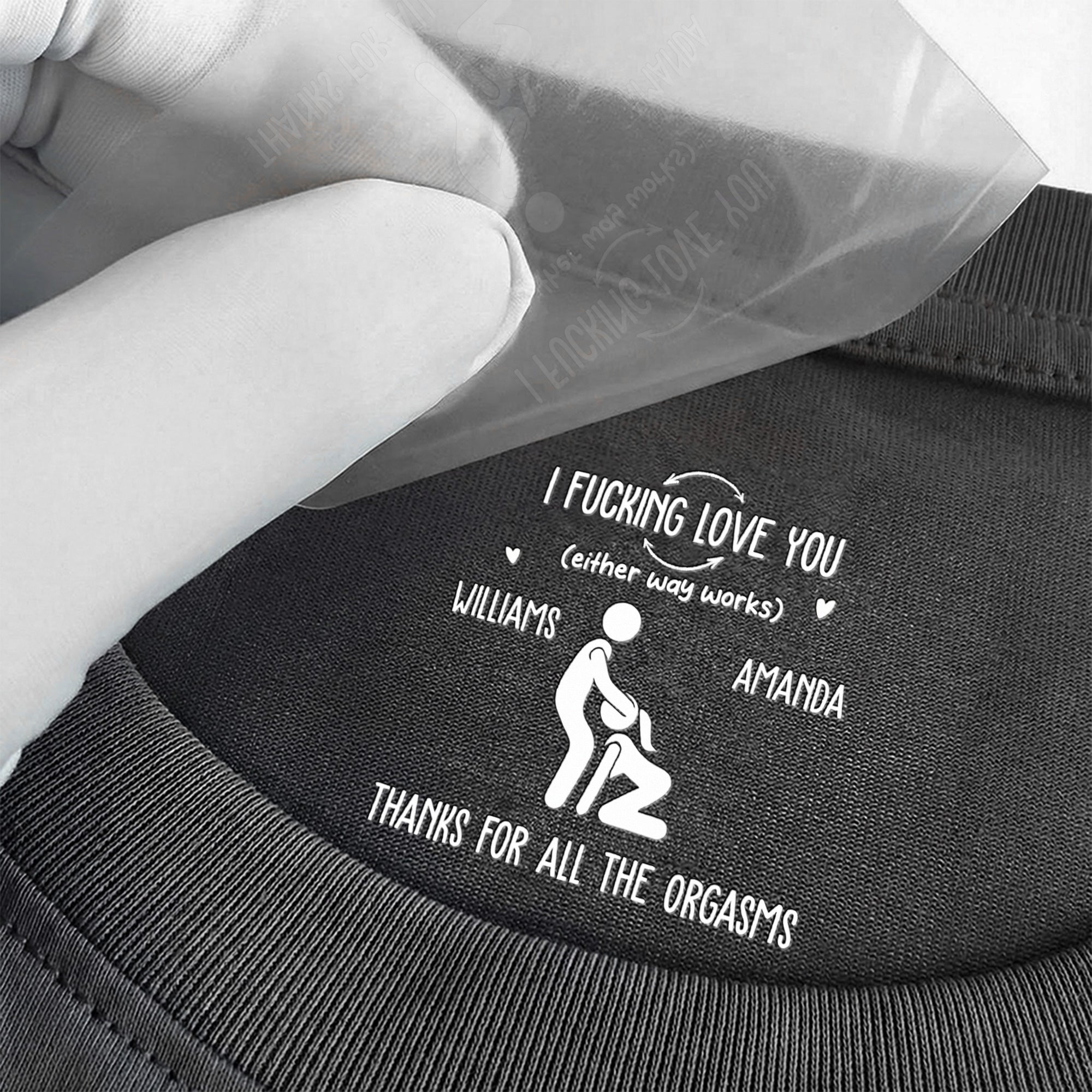 I F Love You Thanks For All The Orgasms Funny Gifts For Husband - Personalized Shirt 3