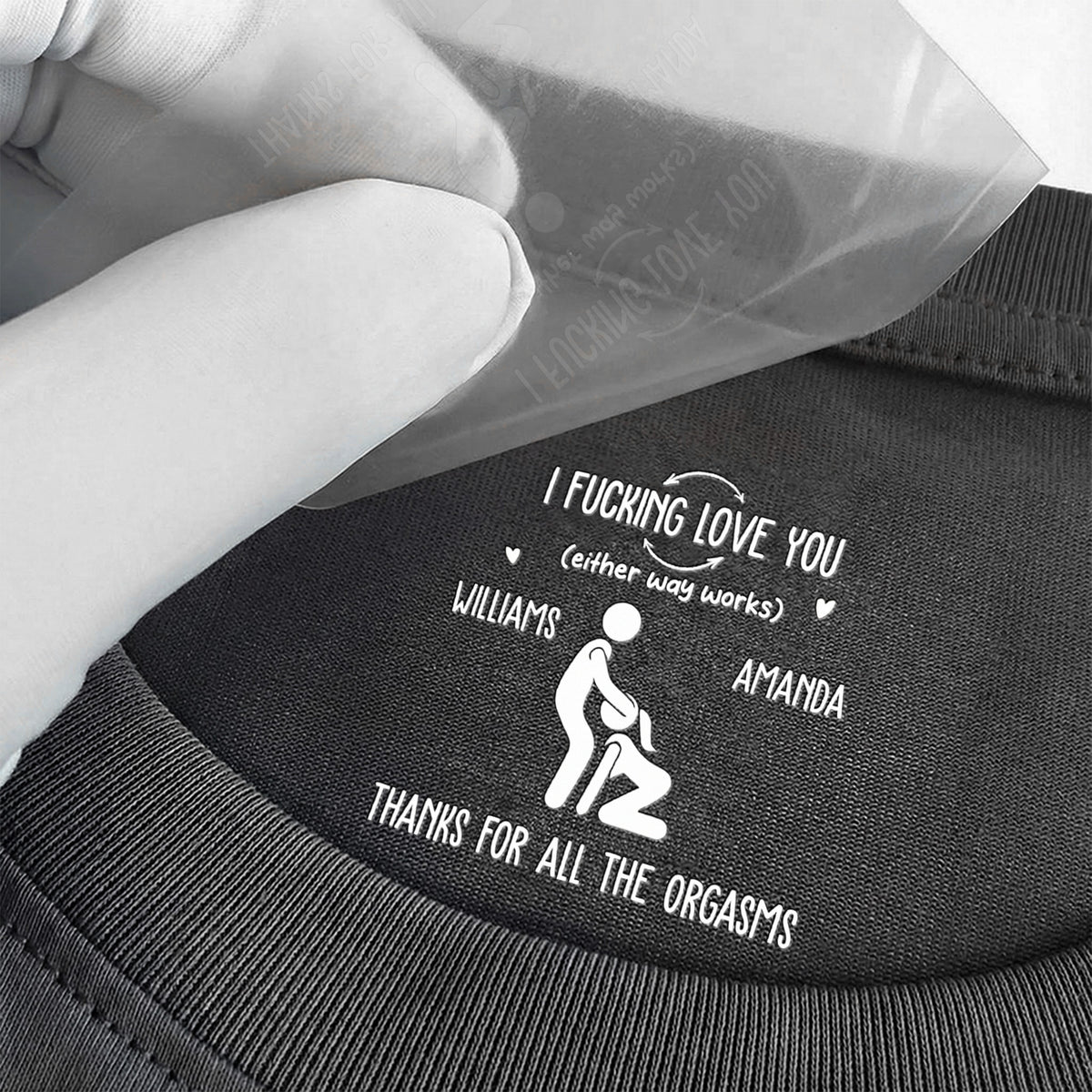 I F Love You Thanks For All The Orgasms Funny Gifts For Husband - Personalized Shirt 3
