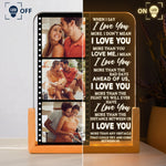 I Love You More Than Anything Couple Anniversary Gifts - Personalized Night Light 3