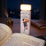 I Love You To The Moon And Back, Book Gifts For Couples, Her - Personalized Reading Lamp 2
