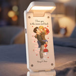 I Love You To The Moon And Back, Book Gifts For Couples, Her - Personalized Reading Lamp 3
