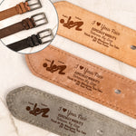 I Love Your Face Especially When It'S Between My Legs - Spicy Hidden Message Gifts For Him - Personalized Leather Belt 3