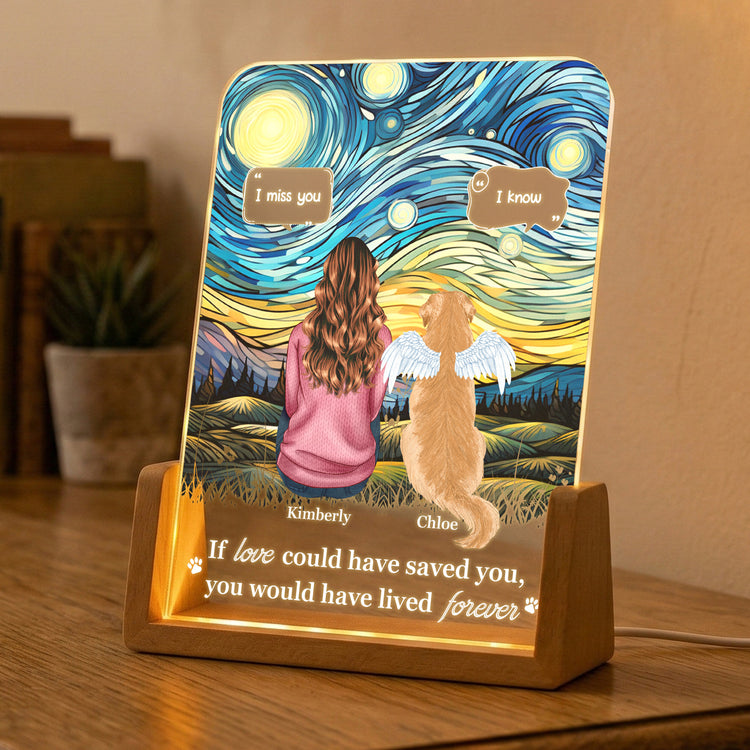 I Miss You Pet Loss Your Light Will Always Shine In My Heart - Personalized Night Light 4