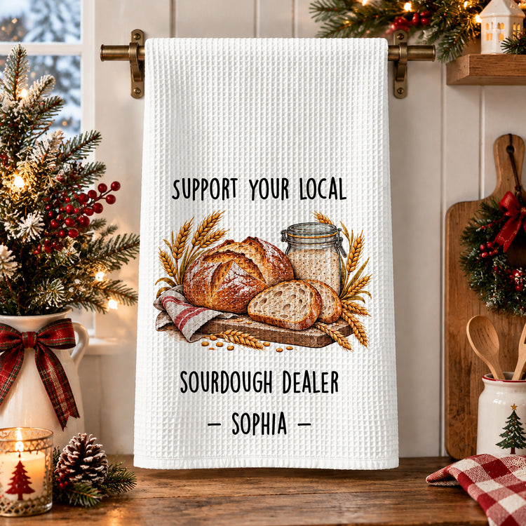 I Never Dreamed Super Sexy Sourdough Baker Gift For Sourdough Lovers Baking Lovers - Personalized Kitchen Towel 3