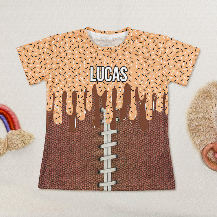 Icecream Drip Design For Baseball, Softball, Soccer, Football, Basketball, Hockey Lover - Personalized Kids Clothing Set 3