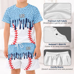 Icecream Drip Design For Baseball, Softball, Soccer, Football, Basketball, Hockey Lover - Personalized Kids Clothing Set 5