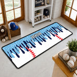 Icecream Drip Design For Baseball, Softball, Soccer, Football, Basketball, Hockey Lover - Personalized Runner Rug 1