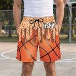Icecream Drip Design For Baseball, Softball, Soccer, Football, Basketball, Hockey Lover - Personalized Shorts 1