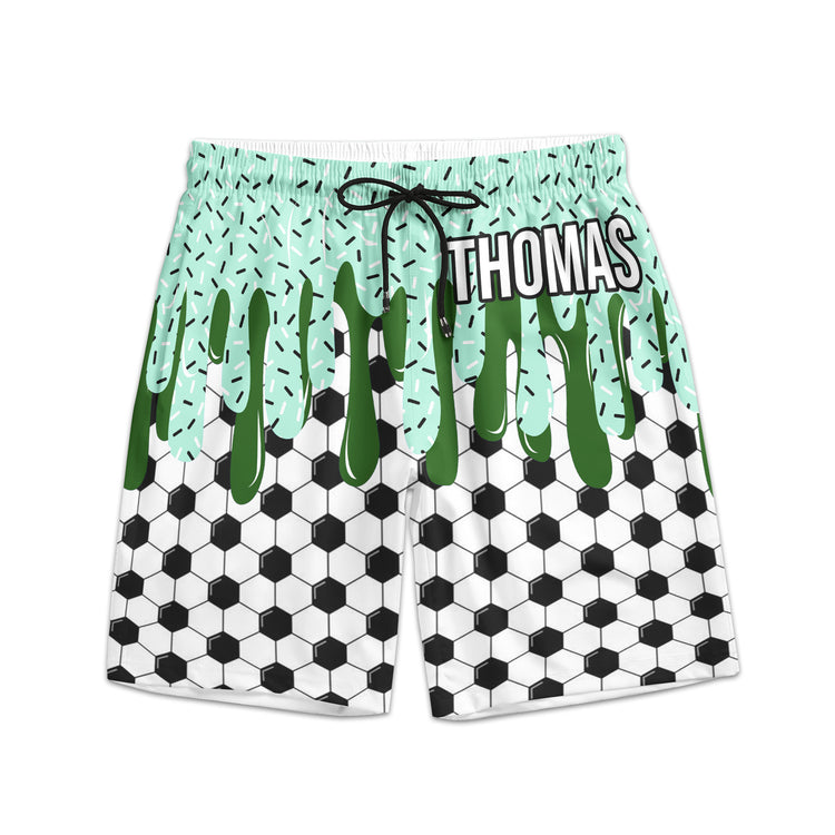 Icecream Drip Design For Baseball, Softball, Soccer, Football, Basketball, Hockey Lover - Personalized Shorts 3
