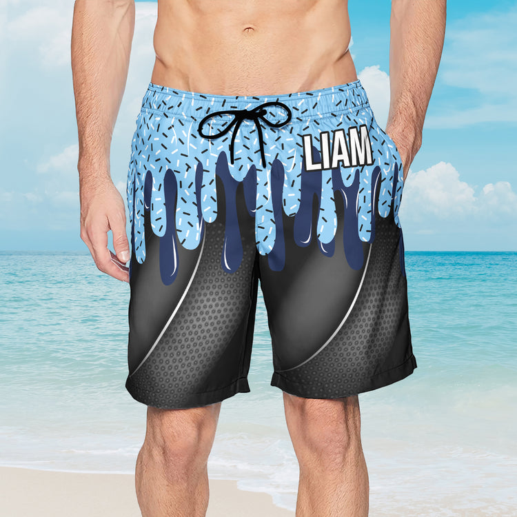 Icecream Drip Design For Baseball, Softball, Soccer, Football, Basketball, Hockey Lover - Personalized Shorts 5