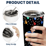 I'D Rather Be Playing My Guitar - Personalized Tumbler 7