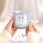 If Besties Were Flowers I'D Pick You - Toile De Jouy Pottery - Personalized Mug 3