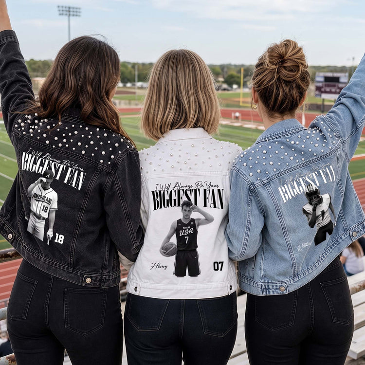 I'll Always Be Your Biggest Fan - For Sport Lovers, Girlfriend - Personalized Denim Jacket 5