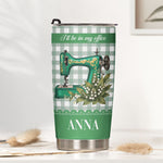 I'Ll Be In My Office Gift For Sewing Lovers, Tailor - Personalized Tumbler 2