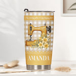 I'Ll Be In My Office Gift For Sewing Lovers, Tailor - Personalized Tumbler 3