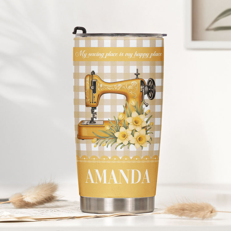 I'Ll Be In My Office Gift For Sewing Lovers, Tailor - Personalized Tumbler 3