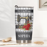 I'Ll Be In My Office Gift For Sewing Lovers, Tailor - Personalized Tumbler 4