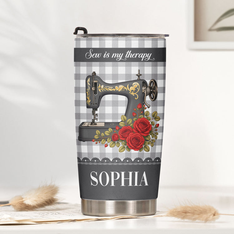 I'Ll Be In My Office Gift For Sewing Lovers, Tailor - Personalized Tumbler 4