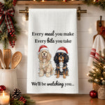 I’ll Be Watching You Custom Pet Portrait Watercolor Art - Personalized Kitchen Towel 3