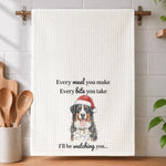 I’ll Be Watching You Custom Pet Portrait Watercolor Art - Personalized Kitchen Towel 5