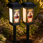 I'm Always With You Custom Photo Stained Glass Art - Personalized Solar Garden Light 4