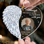 I'm Always With You Heart Wing Shaped Christmas Memorial Gifts - Personalized Ornament 2