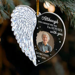 I'm Always With You Heart Wing Shaped Christmas Memorial Gifts - Personalized Ornament 3
