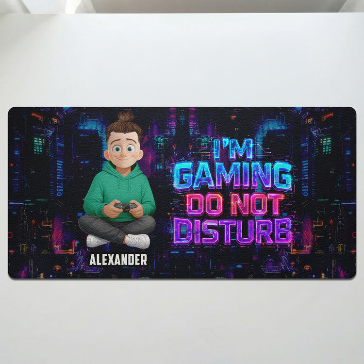 I'M Gaming Do Not Disturb - Personalized Desk Mat 4