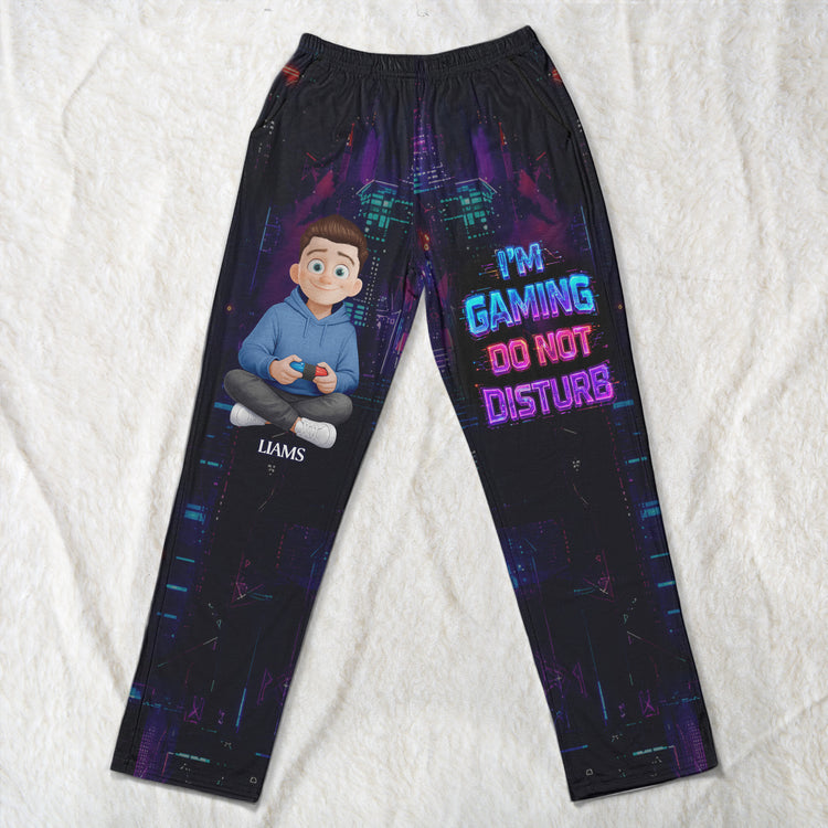 I'M Gaming Do Not Disturb - Personalized Lounge Pants 4