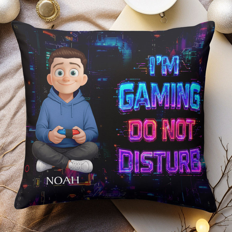 I'M Gaming Do Not Disturb - Personalized Pillow 2