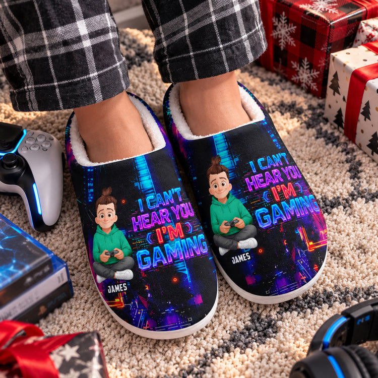 I'M Gaming Do Not Disturb - Personalized Slippers 3