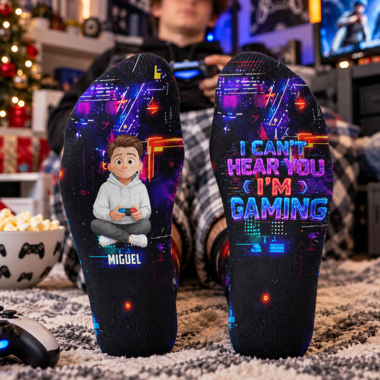 I'M Gaming Do Not Disturb - Personalized Socks 6