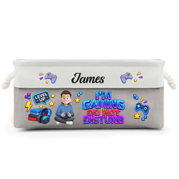 I'M Gaming Do Not Disturb - Personalized Storage Basket 5