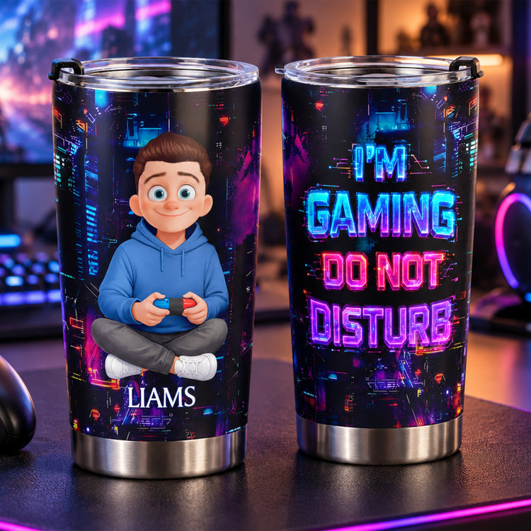 I'M Gaming Do Not Disturb - Personalized Tumbler 1